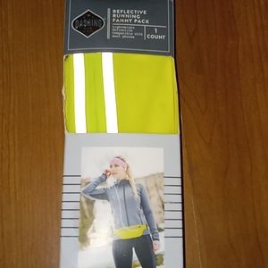 NIB reflective running fanny pack-yellow